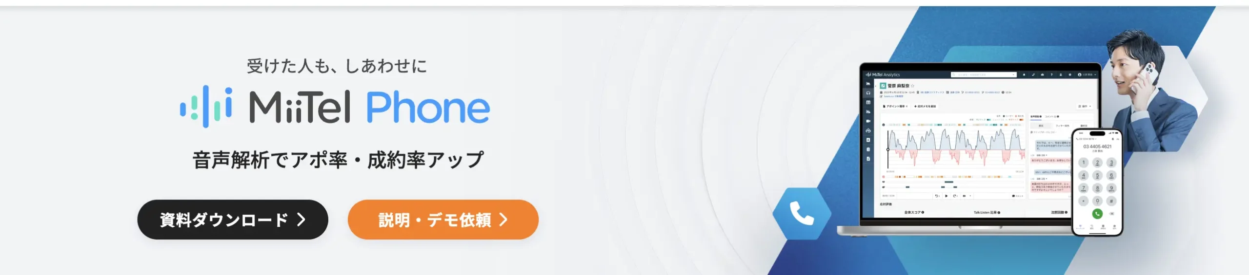 Miitel PhoneのLPのキャプチャ